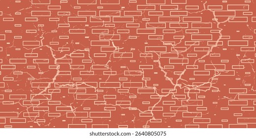 Red brick wall texture background, brick wall texture for interior or exterior design backdrop.