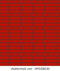 Red brick wall texture. Seamless pattern