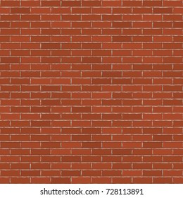red brick wall texture seamless vector illustration