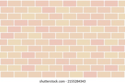 red brick wall texture used to make background suitable for interior and exterior home. Vector illustration background 