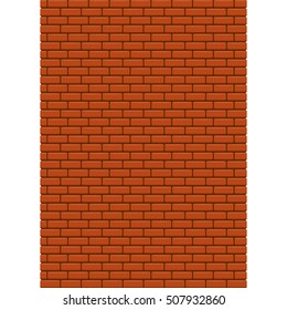 red brick wall vector background. red brick wall seamless pattern vector backdrop or layout