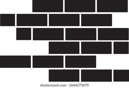 Red brick wall vector Illustration. Black and white brick wall, wall icon design, precisely rendered, red brick wall vector,