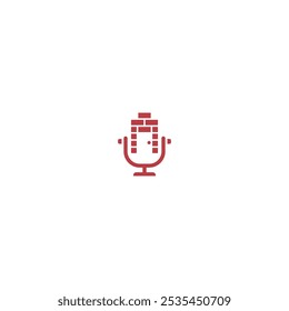 red bricks podcast vector illustration