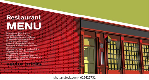 red bricks vintage background