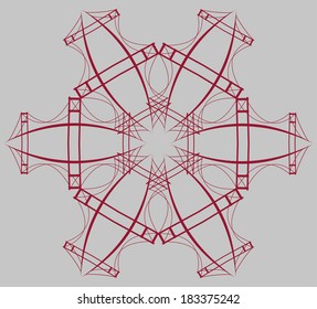red bridges texture vector art