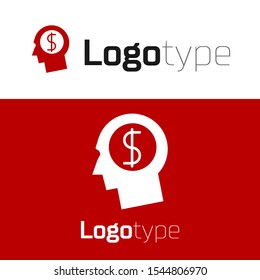 Red Briefcase icon isolated on white background. Business case sign. Business portfolio. Logo design template element. Vector Illustration