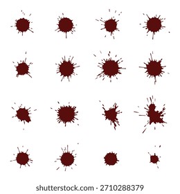 Rote helle Tintenkleckse, Vektorgrafik