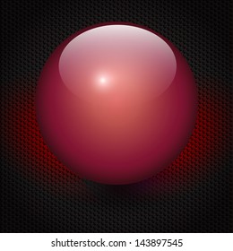 red brilliant ball background