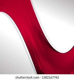 Red Brochure Design Template Vector