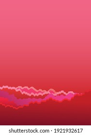 folleto rojo y plantilla de volante, diseño de color abstracto
