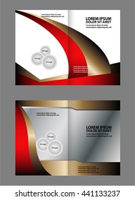 red brochure template
