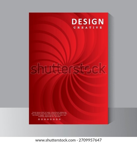 Red Brochure template layout design, Cover design With red Color Background. Annual report. Modern A4 flyer template, Poster, catalog. Simple magazine, leaflet