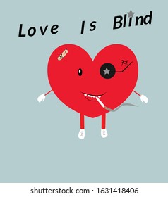 Red broken heart. Flat icon for apps and websites. Vector illustration,valentine.