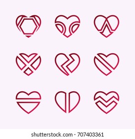 Red Broken heart symbol