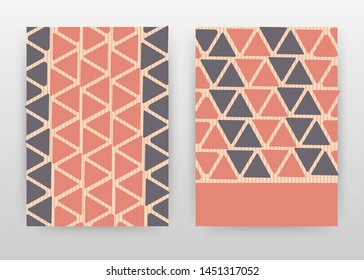 Red brown bique colored arrow seamless texture design for annual report, brochure, flyer, poster. arrow texture background vector illustration flyer, leaflet. Business abstract A4 brochure template.