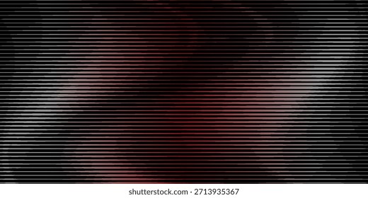 Malla de gradiente borrosa abstracta negra marrón roja con líneas claras Fondo de Vector

