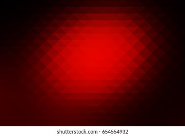 Red brown black abstract geometric background with rows of triangles  