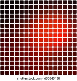 Red brown black vector abstract rounded corners tiles mosaic over white background square 