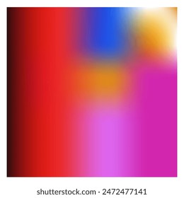 Red, brown, blue, pink, yellow and fuchsia color combination gradient background design.