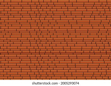 Red or brown brick wall background.Seamless pattern.Texture wallpaper.Abstract background.Vector illustration for design.Template or banner.Room decoration.