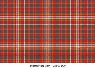 Red brown check square pixel seamless background. Vector illustration.