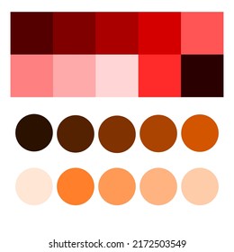 red and brown color palette inspiration