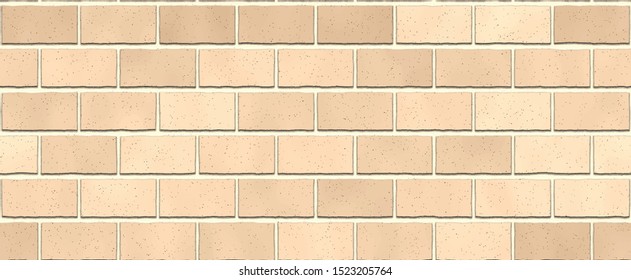 Red brown colors brick wall abstract background. Texture of bricks. Vector wide realistic  illustration. Template design for web banners