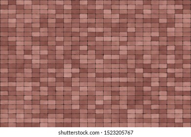 Red brown colors brick wall abstract background. Texture of bricks. Realistic vector illustration. Template design for web banners