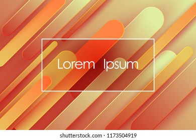 Red brown geometric gradient shapes flowing background. Modern sport poster. Vector flowing gradient dynamic layered paper cut shapes landing page background, sport magazine autumn colors cover.