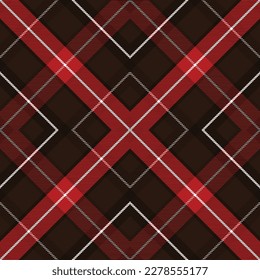 red brown modern flannel tartan plaid vintage quantity pattern fashion texture eps 10 vector