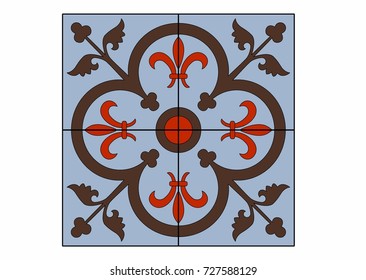 Red and brown patterns
