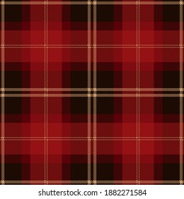 Red and brown plaid. Tartan pattern for pillows, shirts, tablecloth, paper etc.