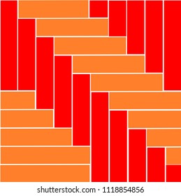 Red and brown rectangle pattern.Illustration vector