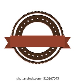 red and brown seal stamp