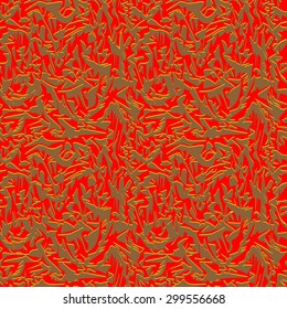 Red and brown seamless pattern, vector image