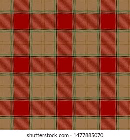 Red and Brown Tartan Plaid Scottish Seamless Pattern. Texture from tartan, plaid, tablecloths, shirts, clothes, dresses, bedding, blankets and other textile.