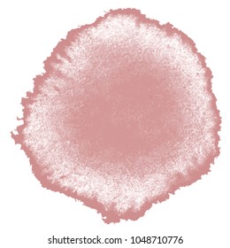 red brown watercolor blotch pattern with isolated wet stain on white background, vector illustration