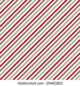 red, brown & white diagonal striped pattern, seamless texture background