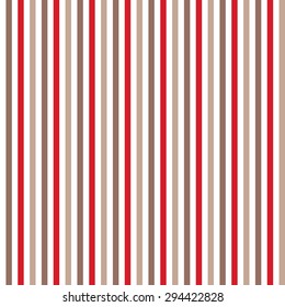 Red, Brown & White Vertical Stripes Pattern, Seamless Texture Background