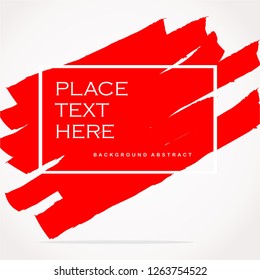 red brush background