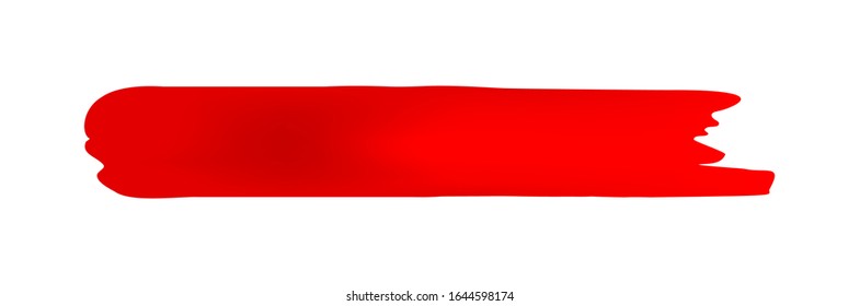 red brush marks isolated on white, brushstroke red for watercolor paint idea, red stripe brush and stain, stroke brush paint art stripe red color, acrylic art painted soft, watercolor brush