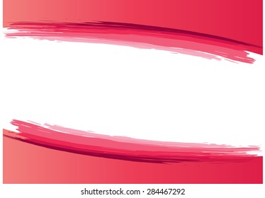 red  brush stroke with background
