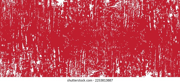 Red brush stroke background. Red ink splash on backdrop. Brush background for wallpaper, paint splatter template, dirt banner, watercolor design, dirty texture. Trendy brush background, vector