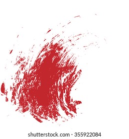 red brush stroke background and texture, vector design element