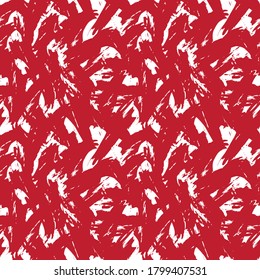 Red Brush Stroke Camouflage abstract seamless pattern background suitable for fashion textiles, graphics