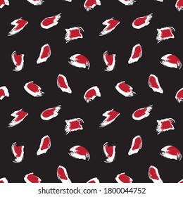 Red Brush Stroke Camouflage abstract seamless pattern background suitable for fashion textiles, graphics