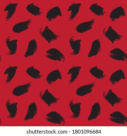 Red Brush Stroke Camouflage abstract seamless pattern background suitable for fashion textiles, graphics