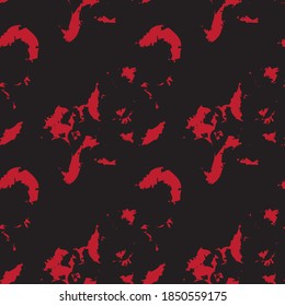 Red Brush stroke fur pattern design for fashion prints, homeware, graphics, backgrounds