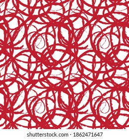 Red Brush stroke fur pattern design for fashion prints, homeware, graphics, backgrounds