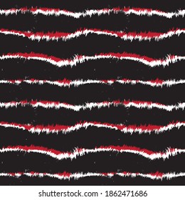 Red Brush stroke fur pattern design for fashion prints, homeware, graphics, backgrounds